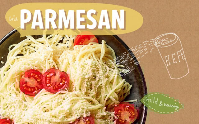 Milch-Ersatzprodukt: Parmesan vegan