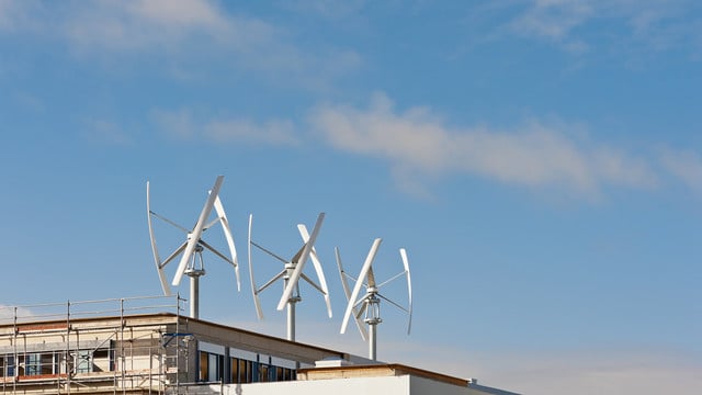 Vertikale Windturbine - Windrad - Windkraftanlage vertikale windkraftanlage