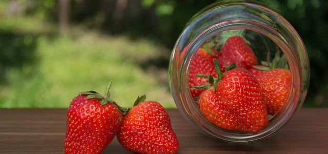 Erdbeeren Schraubglas