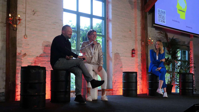 BAM! Bock auf Morgen Festival 2024 - Dr. Meike Gebhard, UTOPIA Meike Gebhard (UTOPIA und Jan Pechmann (BAM!) auf dem Bock auf Morgen Festival 2024