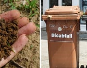 Kompost Erde Plastik Biomüll Biotonne