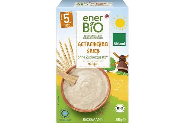 enerBiO Baby Getreidebrei Grieß