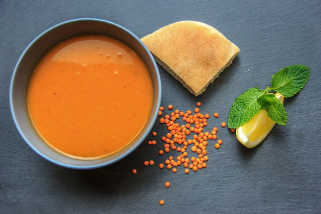 You can also puree vegetable lentil soup to get a creamy texture.