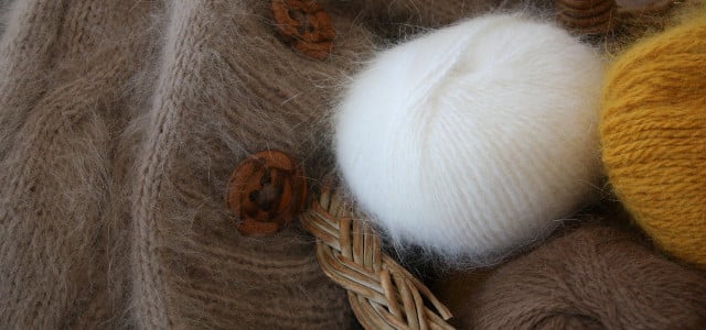Angora-Wolle als Garn