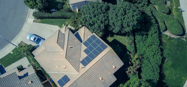 Solaranlage auf Hausdach