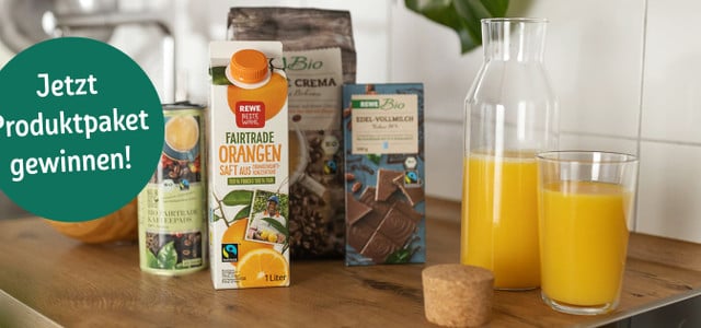 REWE Gewinnspiel PENNY Produktpaket gewinnen Fairtrade fairer Handel