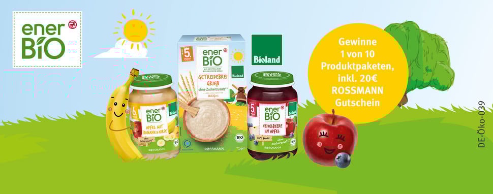 ROSSMANN enerBiO Babynahrung gewinnen